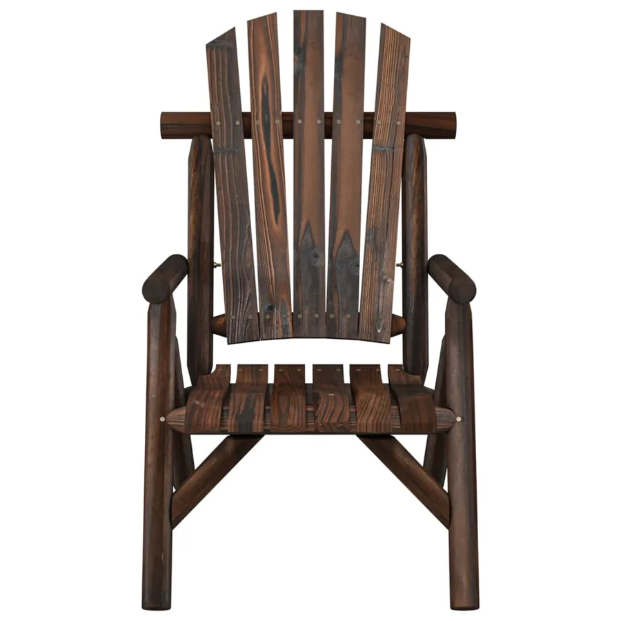 Chaise de jardin 68x86x103 cm bois massif d'épicéa - 3