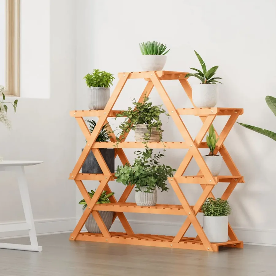 Support à fleurs 110x25x105 cm bois massif de sapin - 3