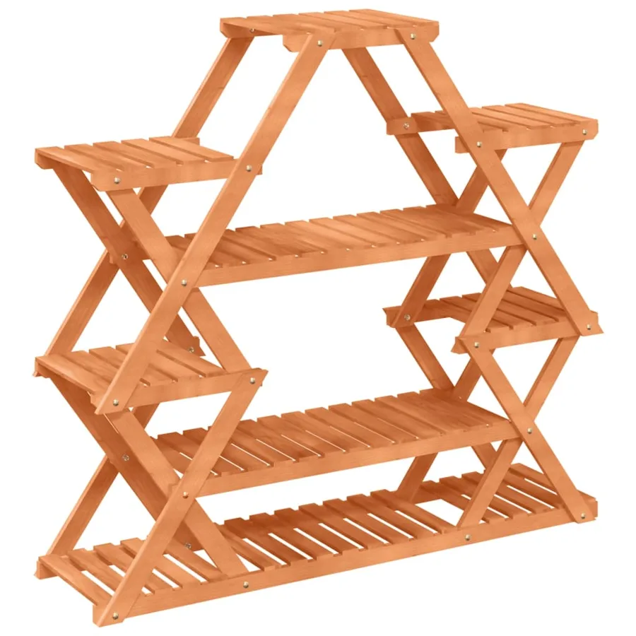 Support à fleurs 110x25x105 cm bois massif de sapin - 6