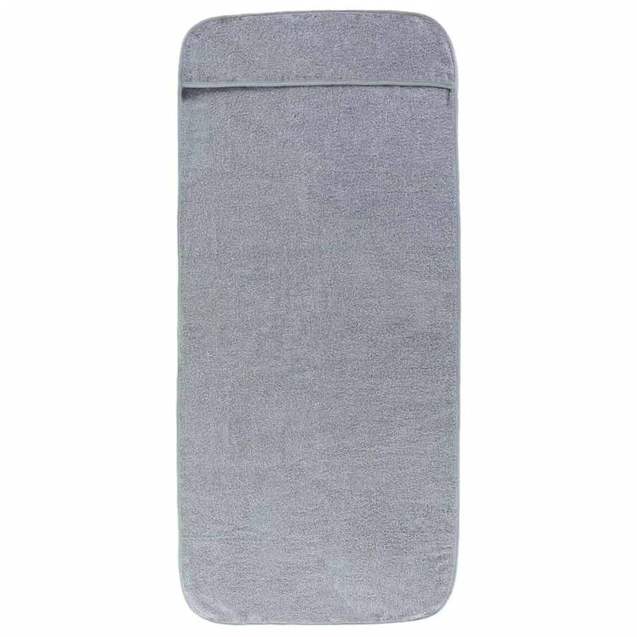 Serviettes de plage 2 pcs gris 75x200 cm tissu 400 GSM - 3