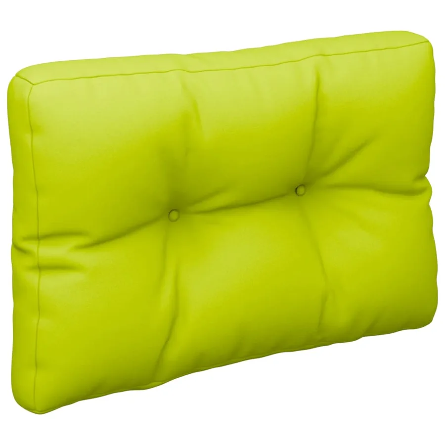 Coussin de palette vert vif 50x40x12 cm tissu - 4