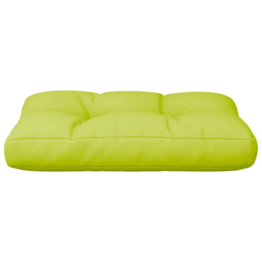 Coussin de palette vert vif 50x40x12 cm tissu - 5