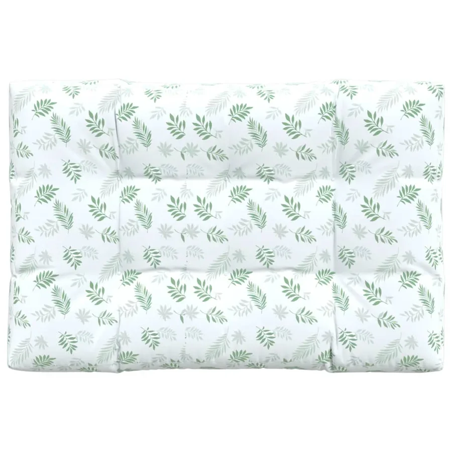Coussin de palette à motif de feuilles 120x80x12 cm Tissu - 2