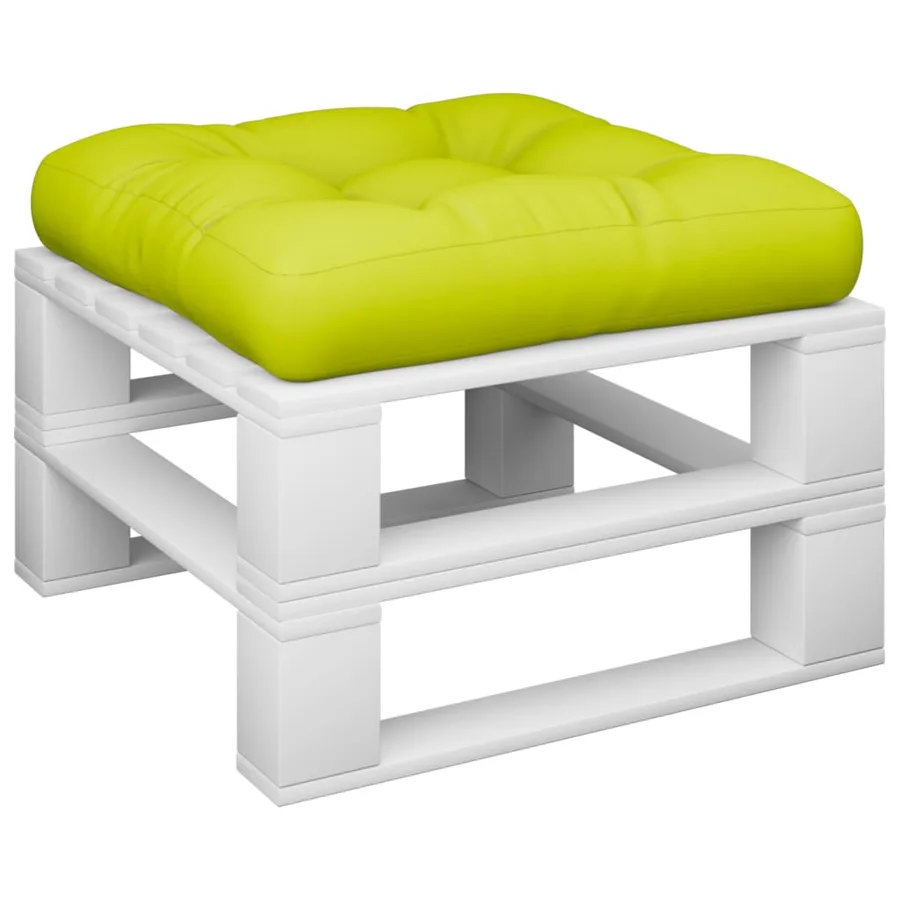 Coussin de palette vert vif 50x50x12 cm tissu - 3