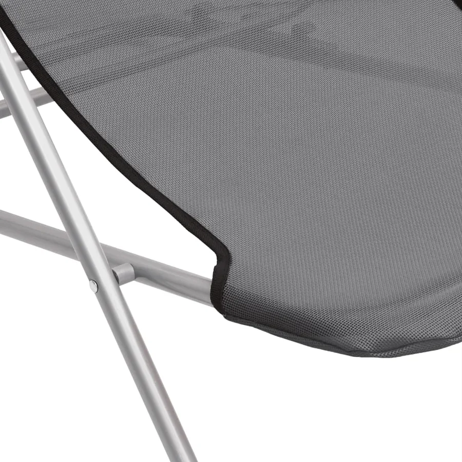 Chaises plage pliantes lot de 2 textilène acier enduit poudre - 10