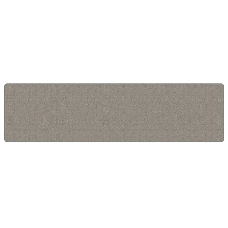 Tapis de couloir aspect sisal argenté 80x300 cm - 3