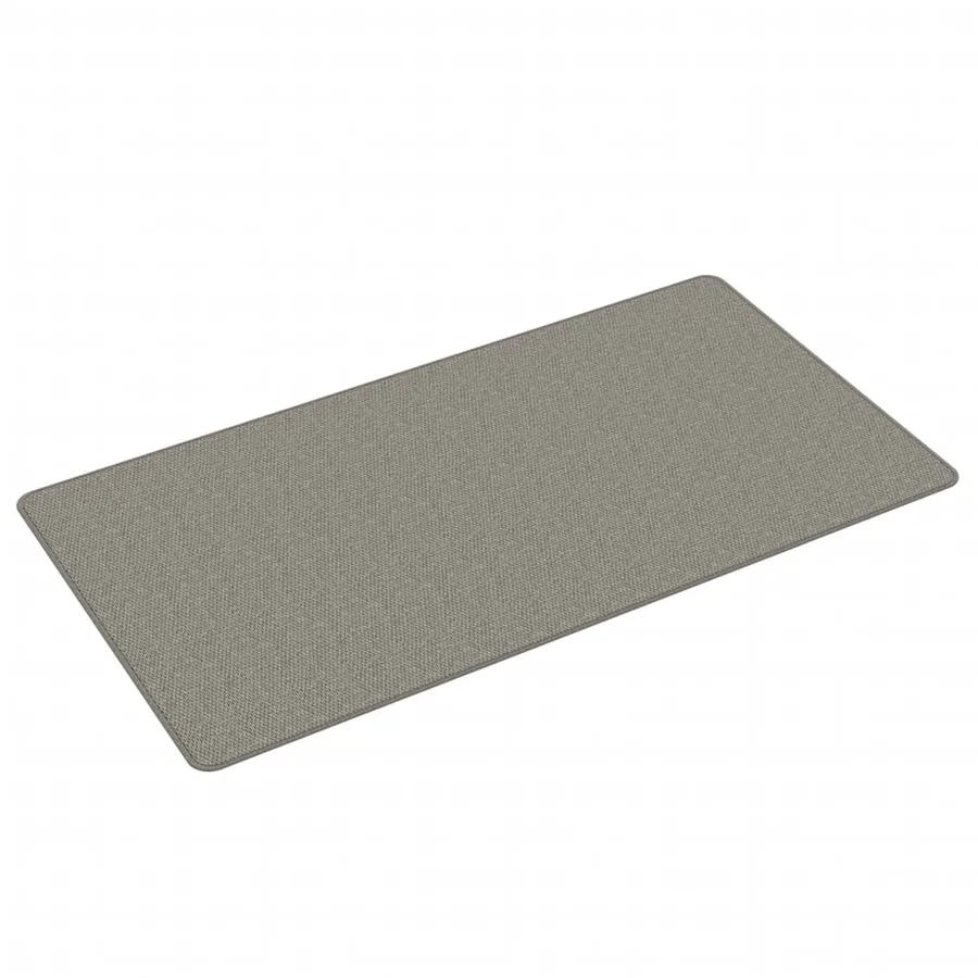 Tapis de couloir aspect sisal argenté 80x150 cm - 2