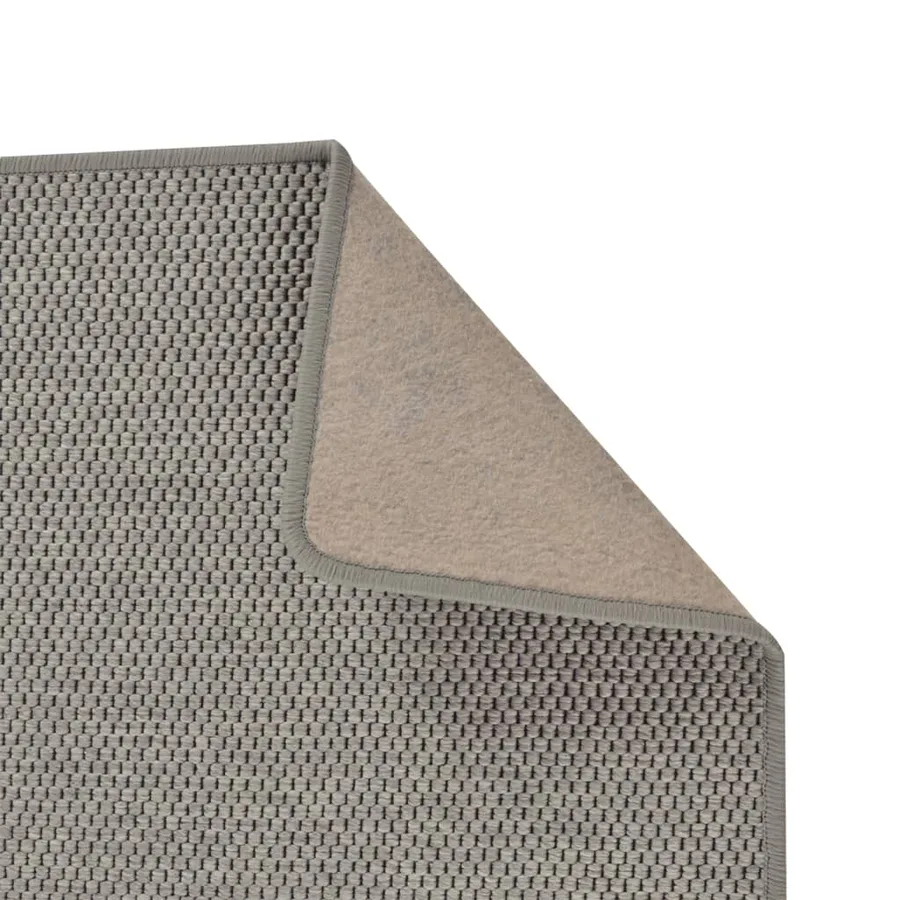 Tapis de couloir aspect sisal argenté 80x150 cm - 4