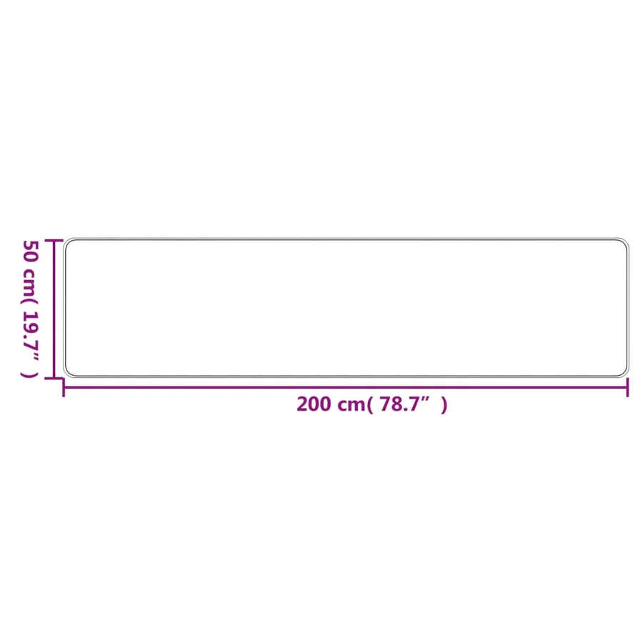 Tapis de couloir aspect sisal sable 50x200 cm - 6