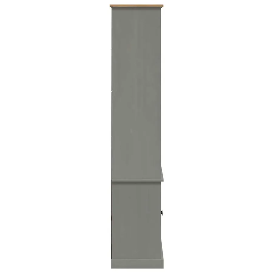 Bibliothèque VIGO gris 85x35x170 cm bois massif de pin - 6