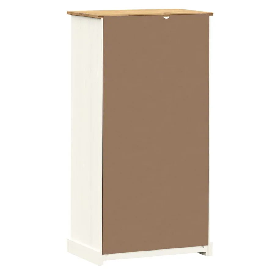 Bibliothèque VIGO blanc 60x35x114,5 cm bois massif de pin - 7