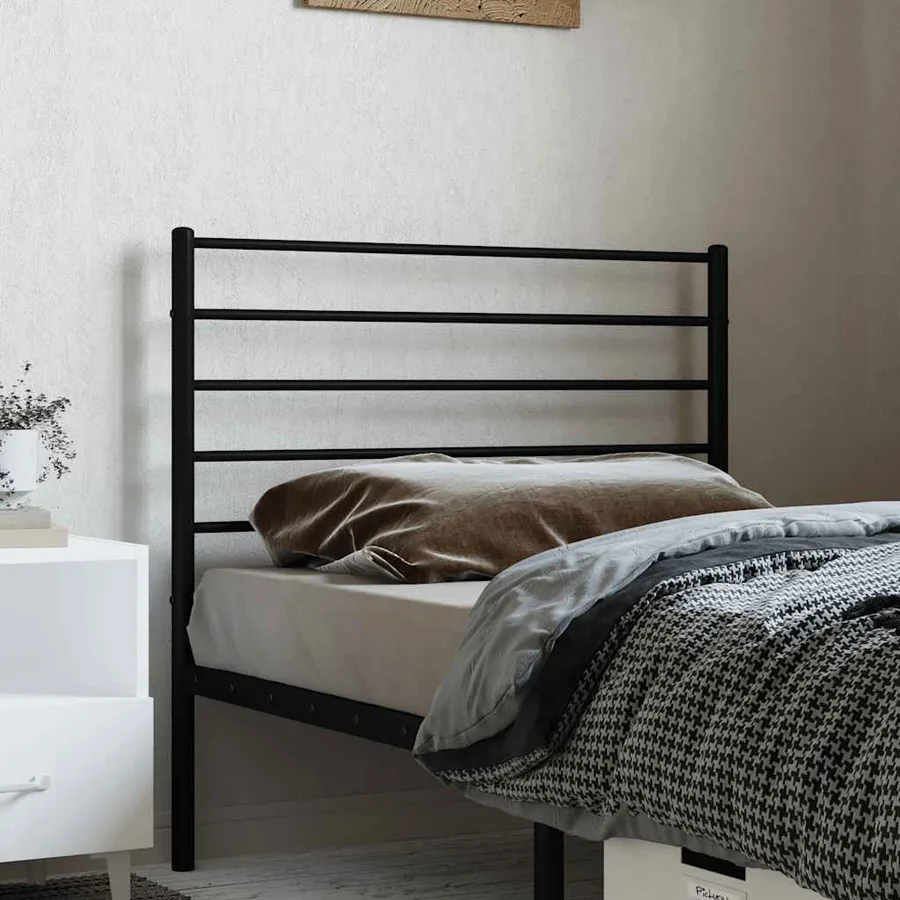 Tête de lit de remplacement métal noir 107 cm - 3