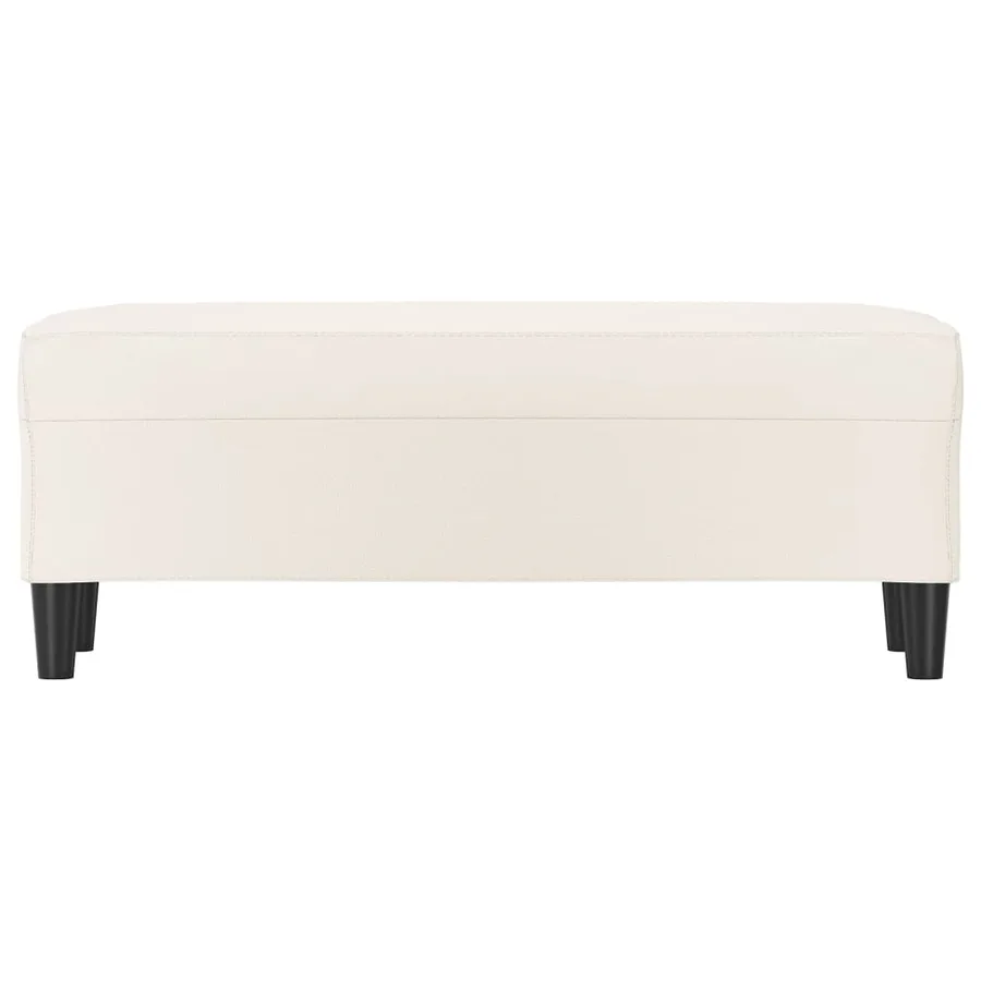 Banc Crème 100x35x41 cm Similicuir - 3