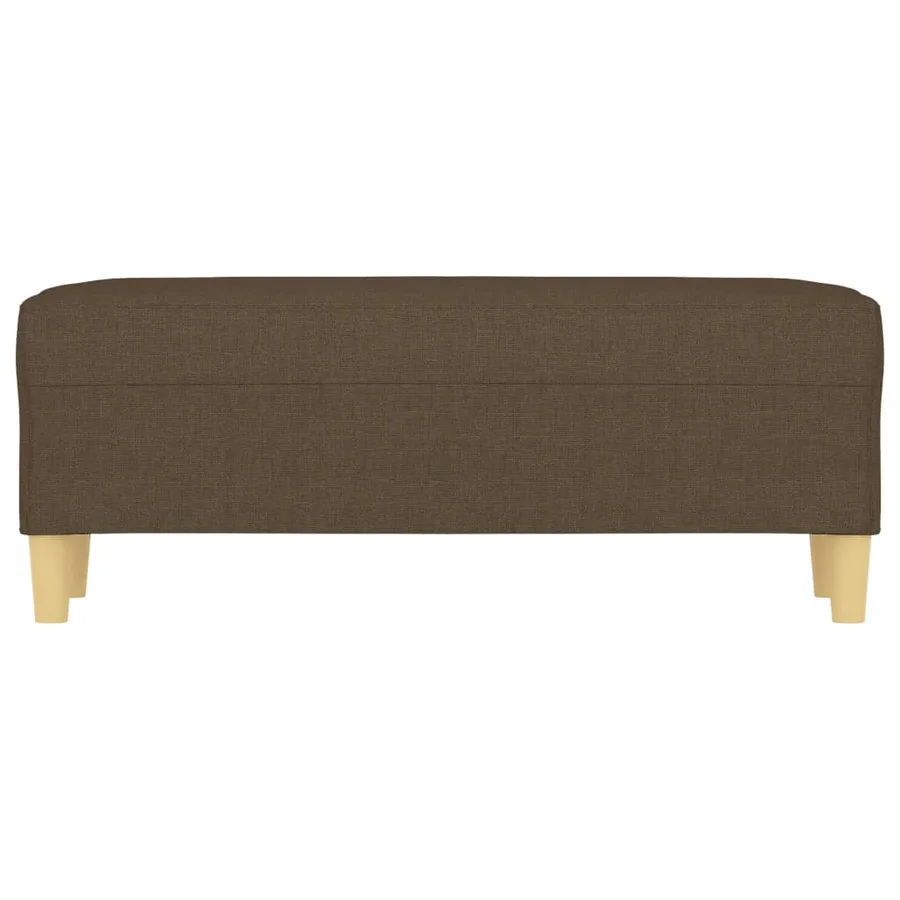 Banc Marron 100x35x41 cm Tissu - 3