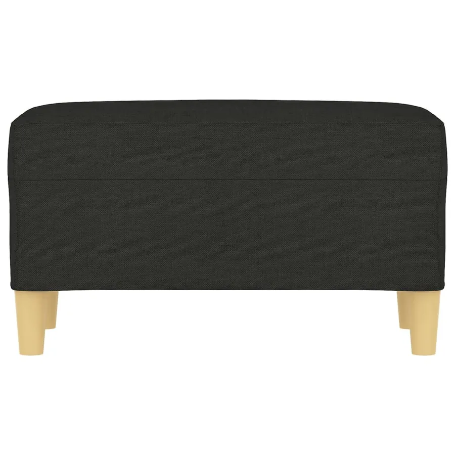 Banc Noir 70x35x41 cm Tissu - 3