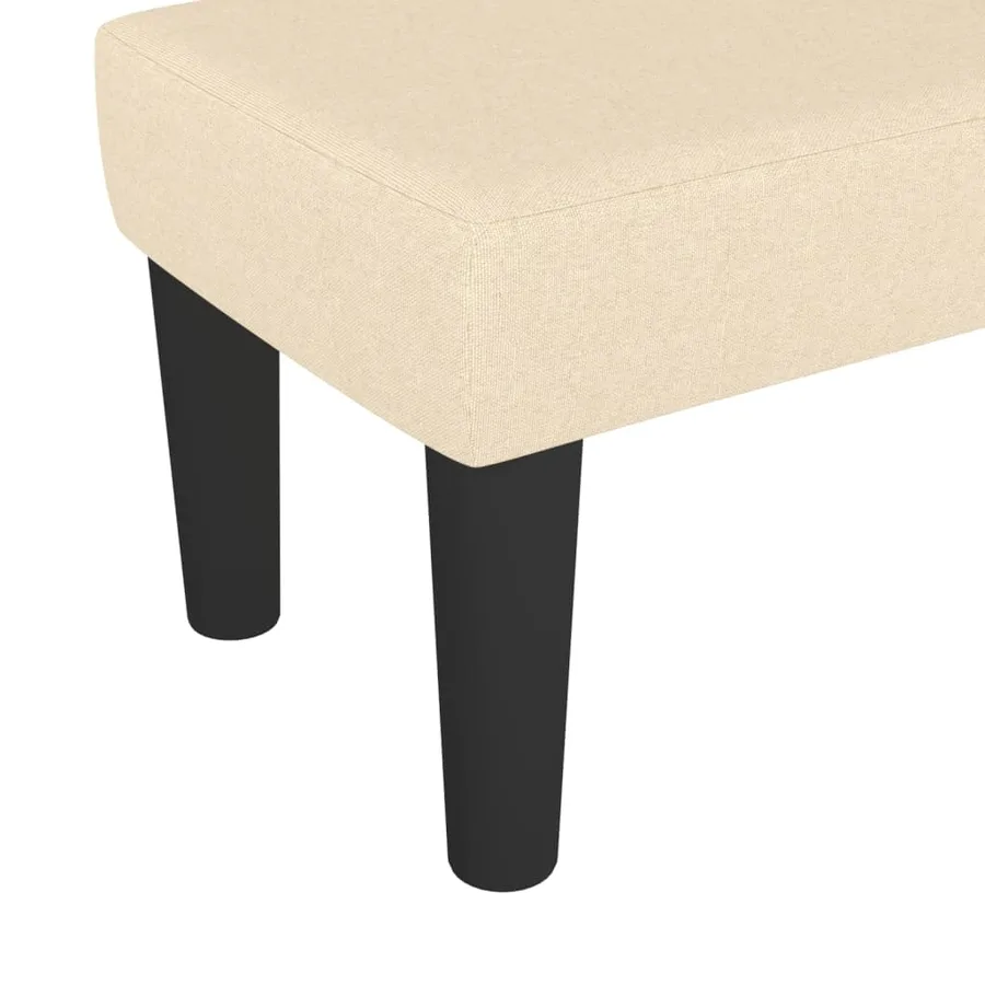 Banc Crème 70x30x30 cm Tissu - 5