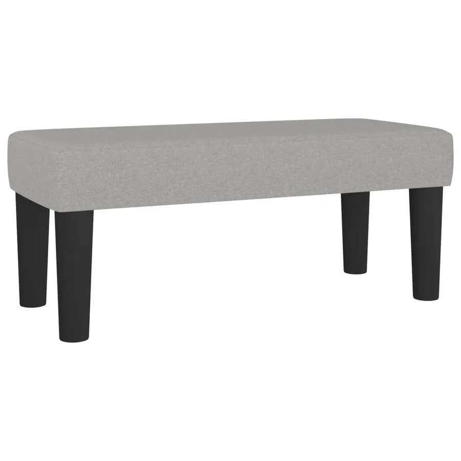 Banc Gris clair 70x30x30 cm Tissu - 2
