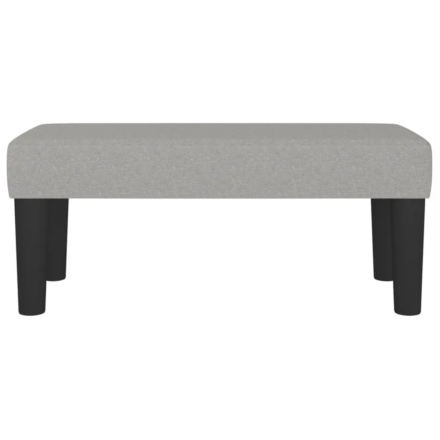 Banc Gris clair 70x30x30 cm Tissu - 3