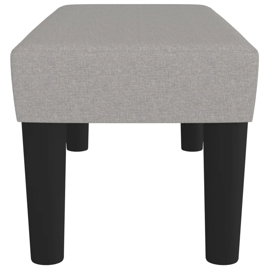Banc Gris clair 70x30x30 cm Tissu - 4