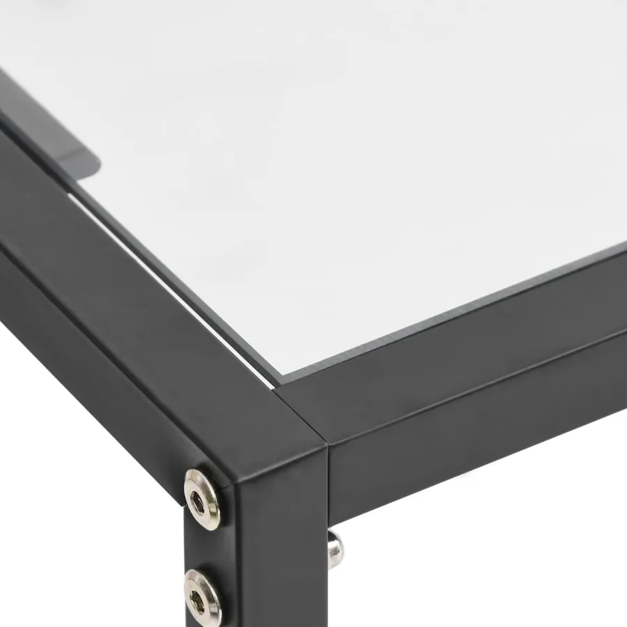 Table console Transparent 200x35x75,5 cm Verre trempé - 5