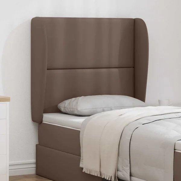 Oreille de tête de lit Tan 80 x 23 x 6 cm PVC