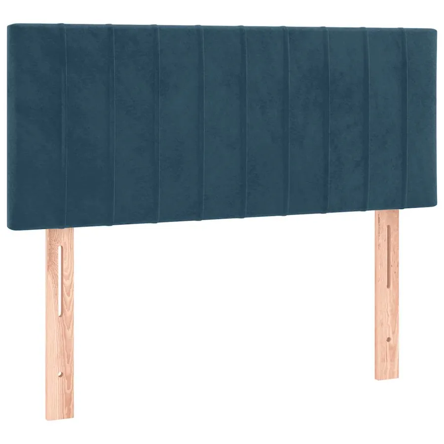 Tête de lit Bleu foncé 100x5x78/88 cm Velours - 2