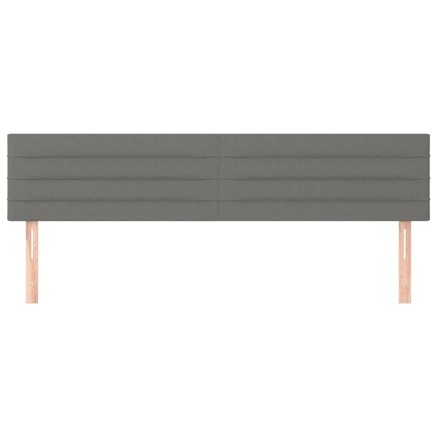 Têtes de lit Gris foncé 180x5x78/88 cm Tissu - 3