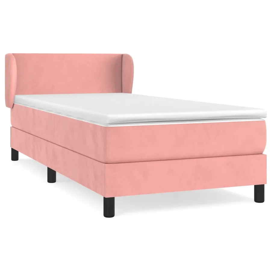 Sommier à lattes de lit et matelas Rose 80x200 cm Velours - 2