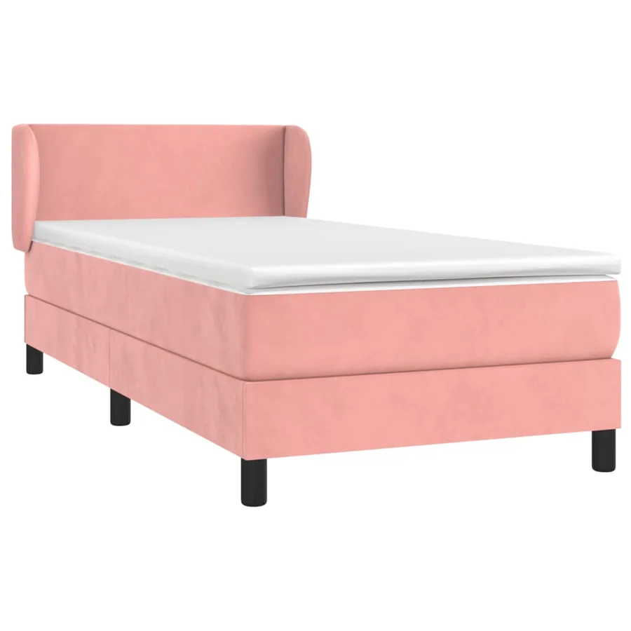 Sommier à lattes de lit et matelas Rose 80x200 cm Velours - 3