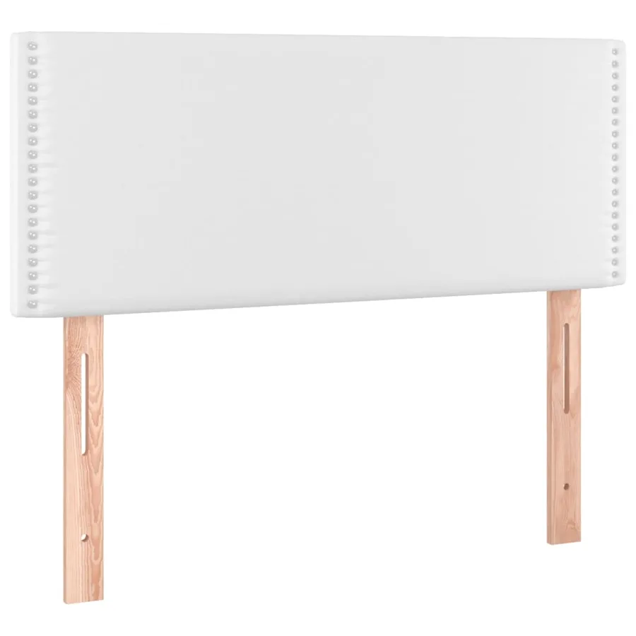Tête de lit Blanc 100x5x78/88 cm Similicuir - 2