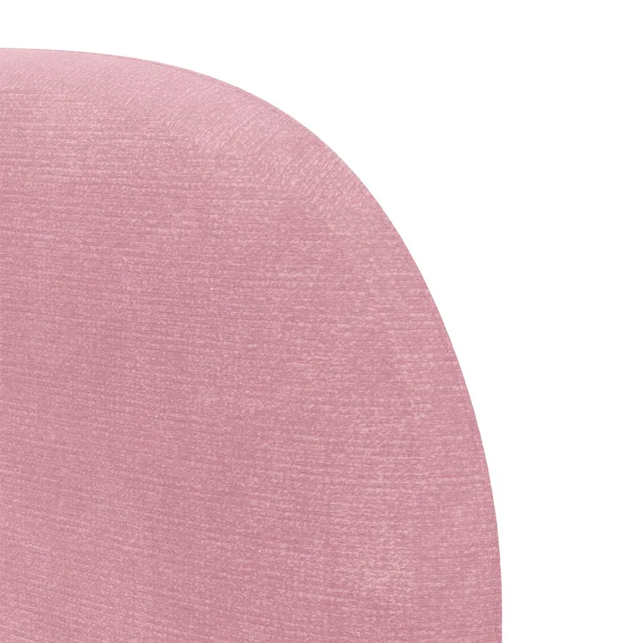 Oreille de tête de lit Rose 40 x 23 x 6 cm Velours - 9