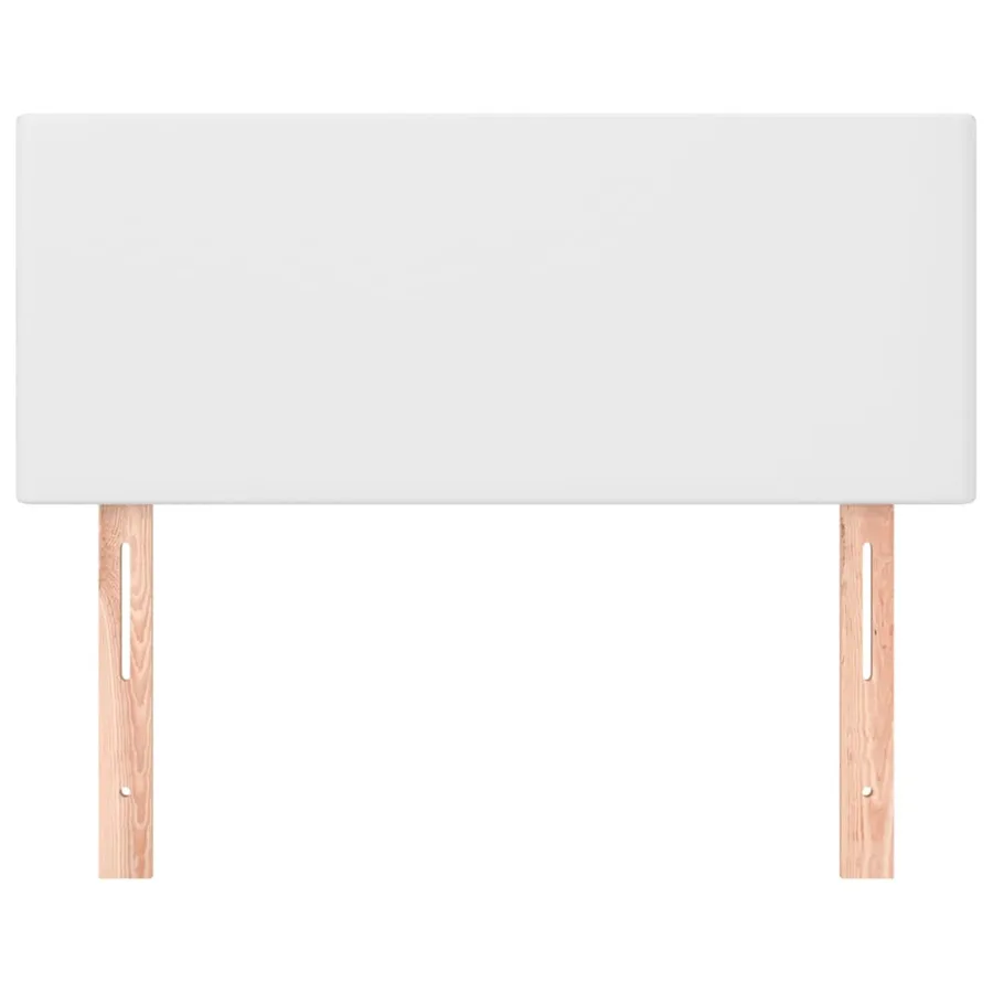 Tête de lit Blanc 100x5x78/88 cm Similicuir - 3