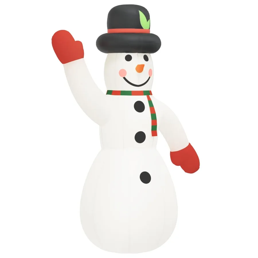Bonhomme de neige gonflable de Noël avec LED 805 cm - 3