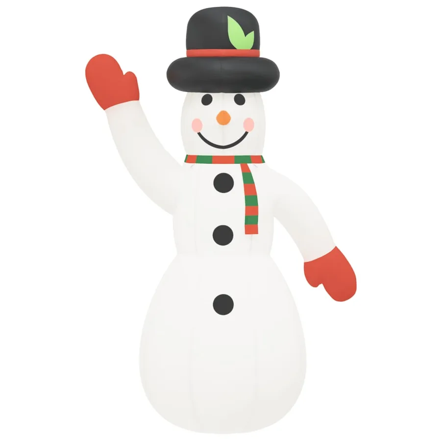 Bonhomme de neige gonflable de Noël avec LED 805 cm - 4