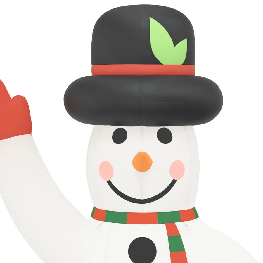 Bonhomme de neige gonflable de Noël avec LED 805 cm - 6