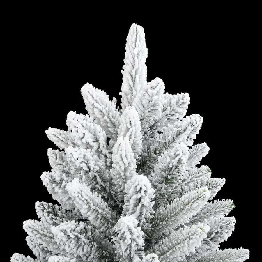 Sapin de Noël artificiel avec neige floquée 210 cm PVC et PE - 5