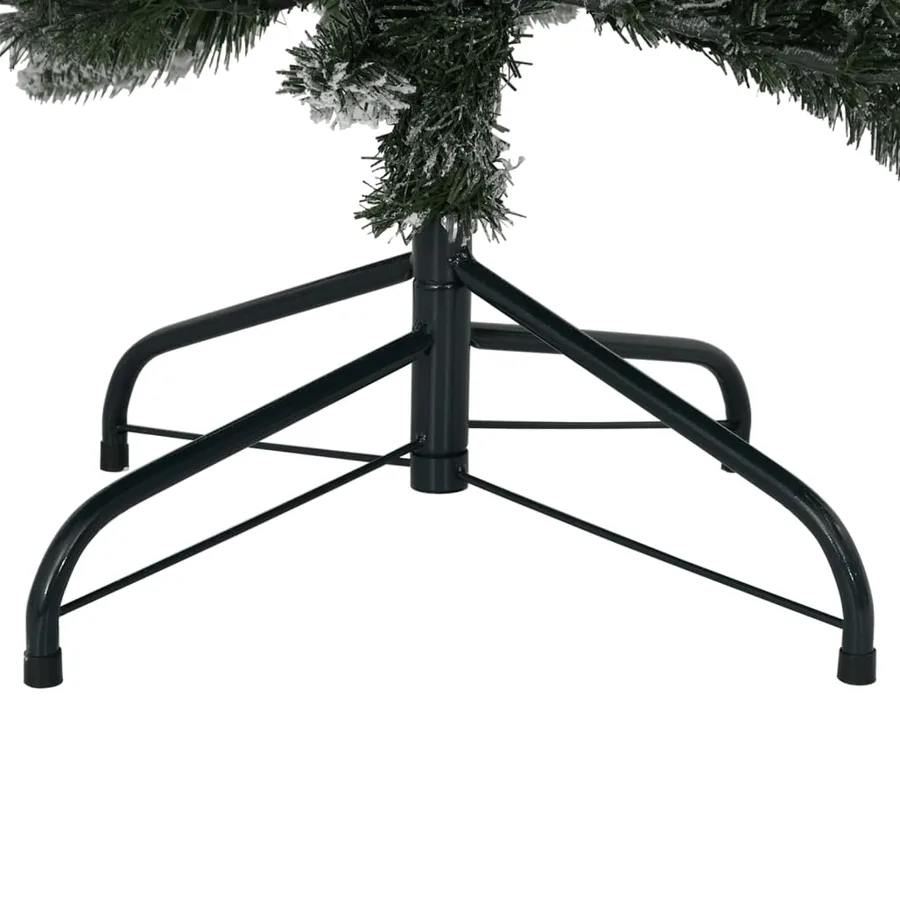 Sapin de Noël artificiel avec neige floquée 210 cm PVC et PE - 7