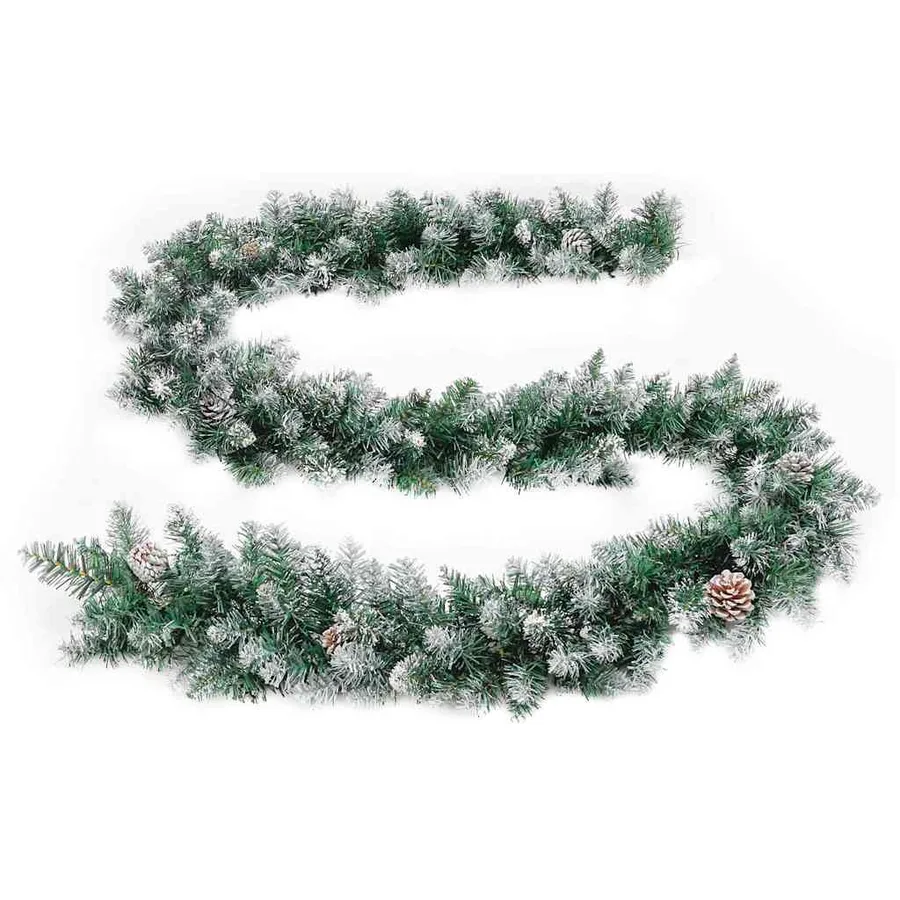 Guirlande de Noël avec lumières LED Vert 5,2 m PVC - 4