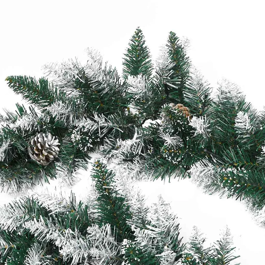 Guirlande de Noël avec lumières LED Vert 5,2 m PVC - 6