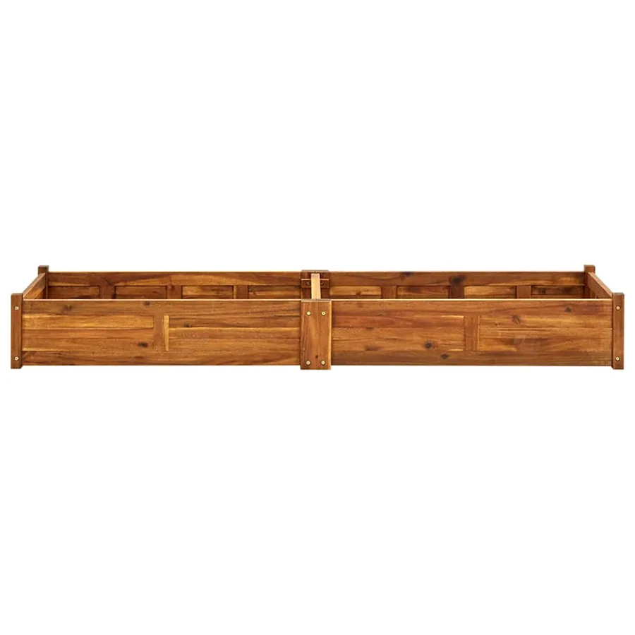 Lit surélevé de jardin Bois d'acacia 200x50x25 cm - 4