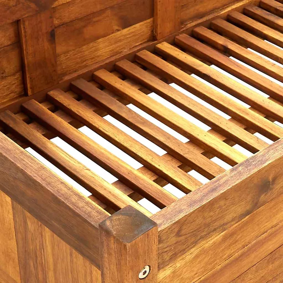 Lit surélevé de jardin Bois d'acacia 200x50x25 cm - 7