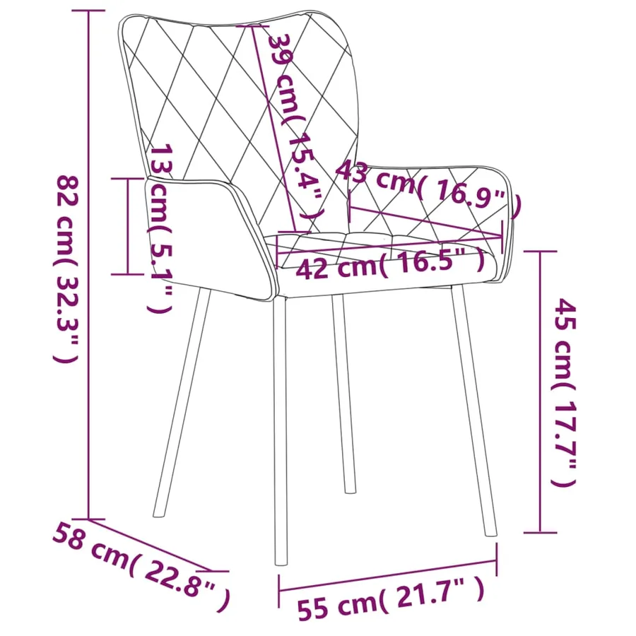 Chaises à manger lot de 2 gris clair tissu - 9