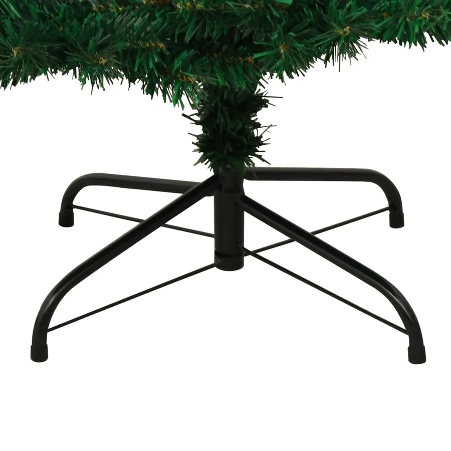 Arbre de Noël hélicoïdal pré-éclairé et support vert 180 cm PVC - 8