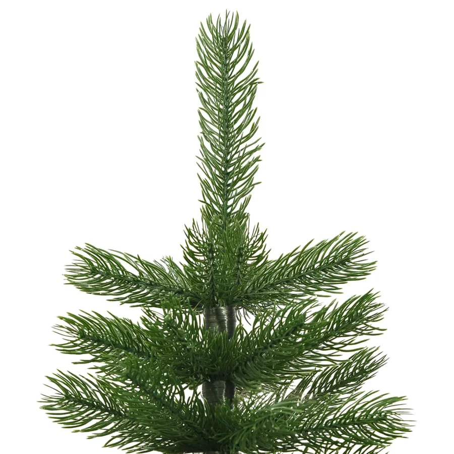 Sapin de Noël artificiel mince avec support 240 cm PE - 3