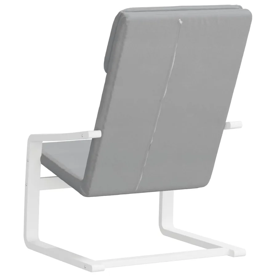 Chaise de relaxation Gris clair Tissu - 6