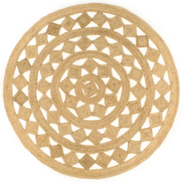 Tapis fait à la main Jute tressée 210 cm