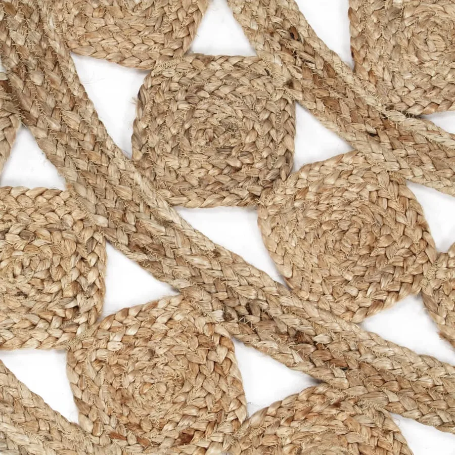 Tapis fait à la main Jute tressée 210 cm - 4