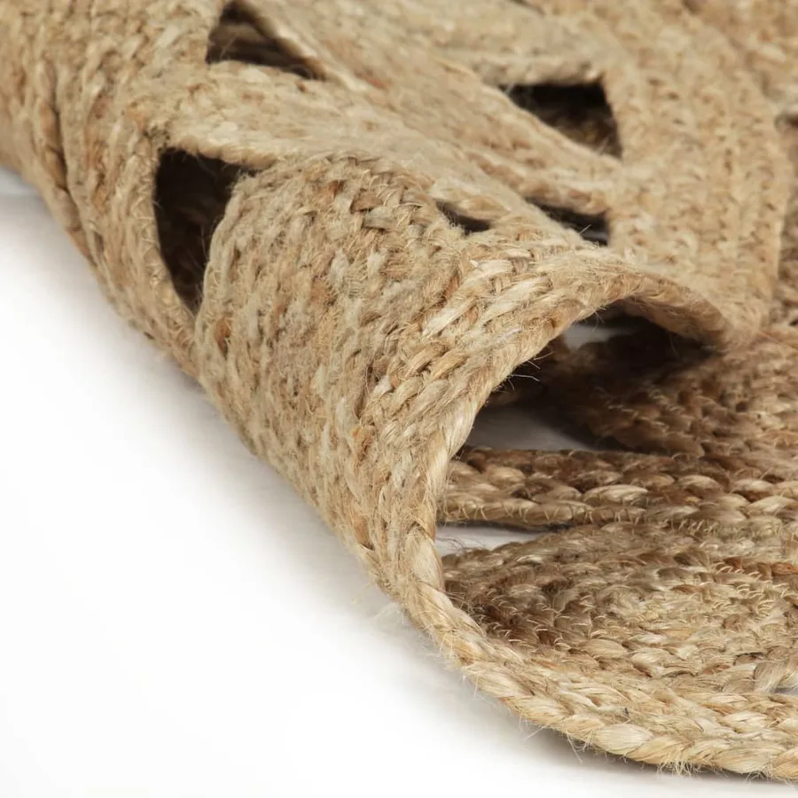 Tapis fait à la main Jute tressée 210 cm - 5