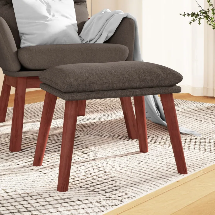 Repose-pied Taupe 45x29,5x35 cm Tissu