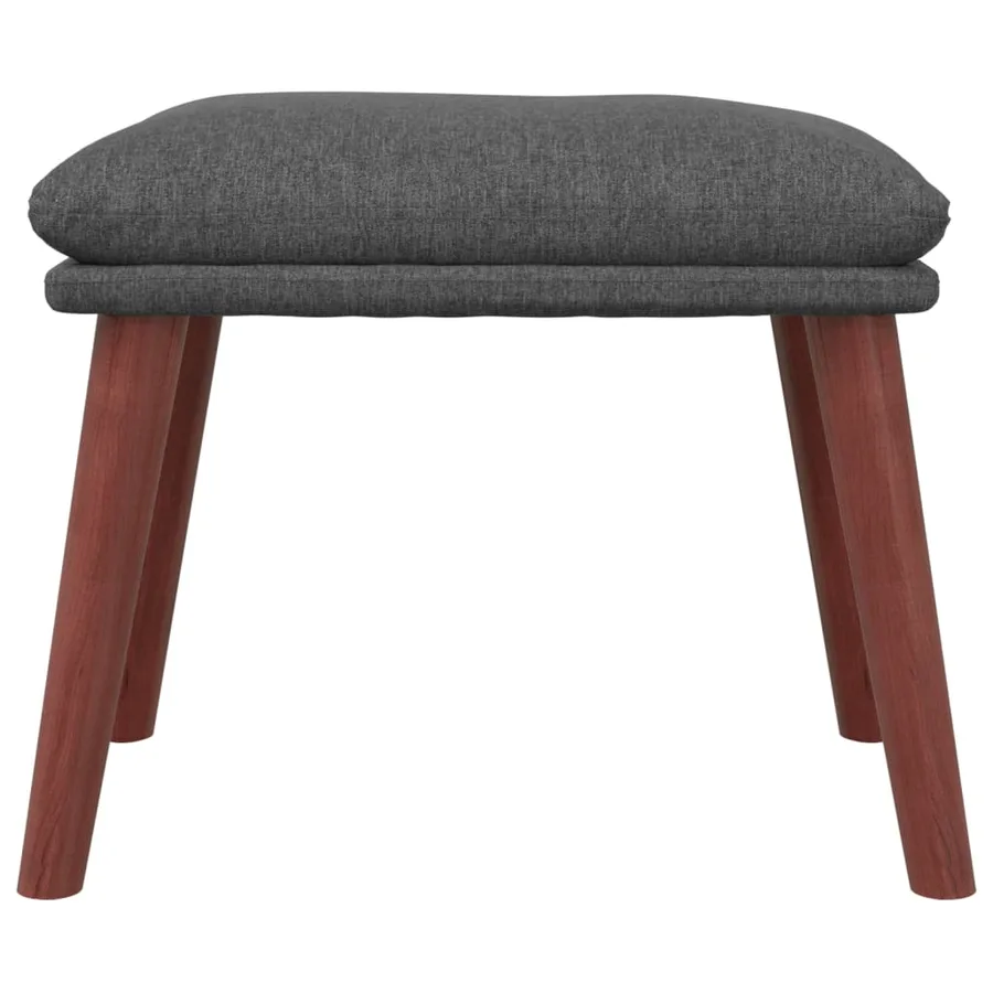 Repose-pied Gris foncé 45x29,5x35 cm Tissu - 3